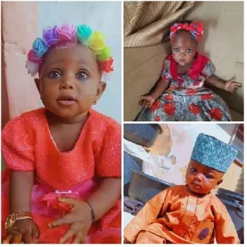 Three Infants in Colorful Outfits