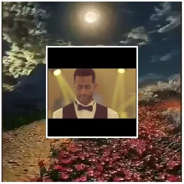 Man in Formal Attire Under Moonlight
