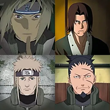 Four Anime Characters in Fantasy Style