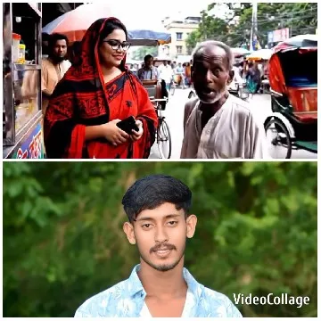 Busy Street with Rickshaws and Friends