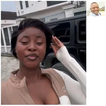 Woman Taking Selfie by Black Vehicle