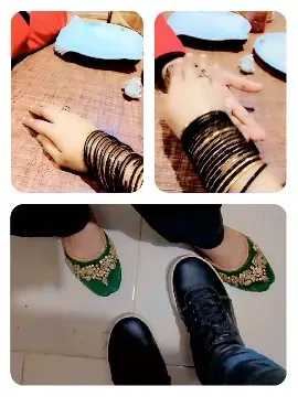 Bangles and Footwear on Display