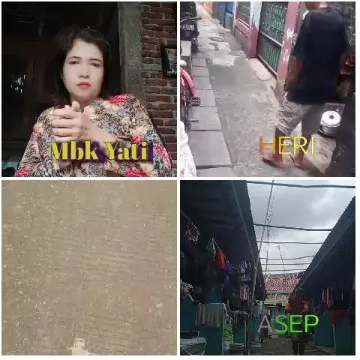 Alley Scenes with Text Labels