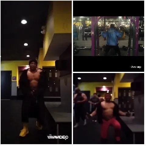 Three Gym Scenes of Fitness Focus