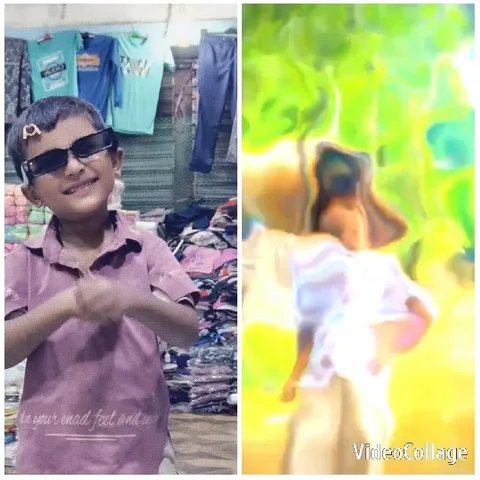 Child in Clothing Shop Smiling