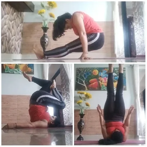 Yoga Poses Practice Indoors
