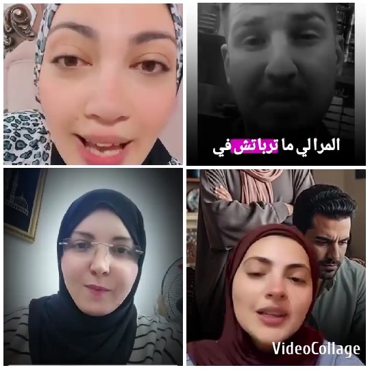 Women with Headscarves and Grayscale Image