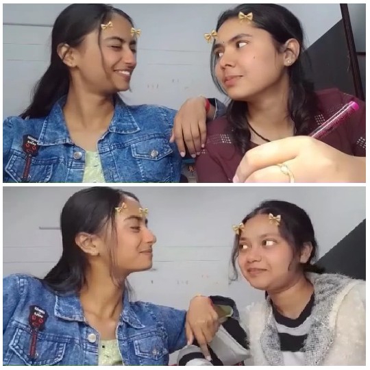 Young Individuals Smiling at Each Other