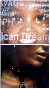 Close-Ups of Faces with Text