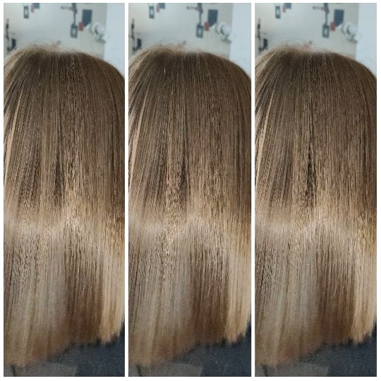 Close-Up Of Smooth Brown Hair