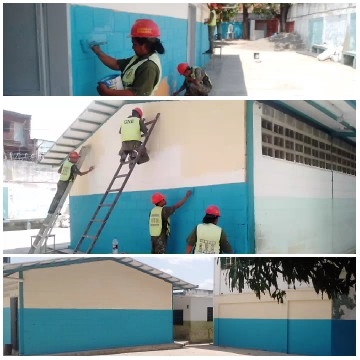 Painting a Building Together