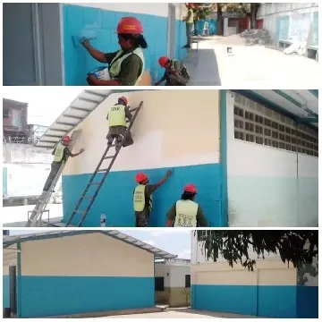 Painting a Building Together