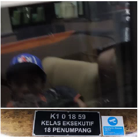 Train Window Reflection