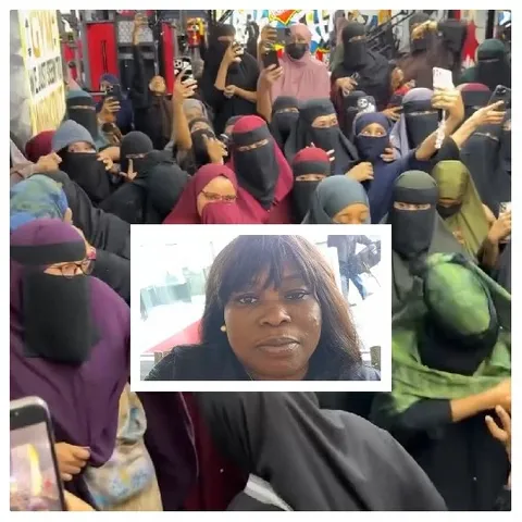 Colorful Niqabs and Indoor Setting