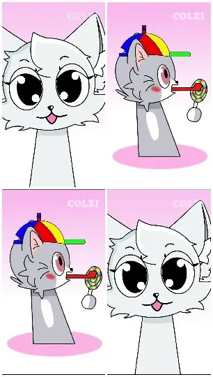 Animated Cat Character Fun