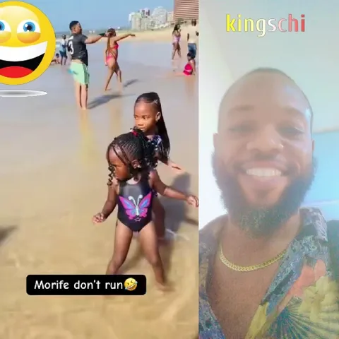 Children Playing at the Beach