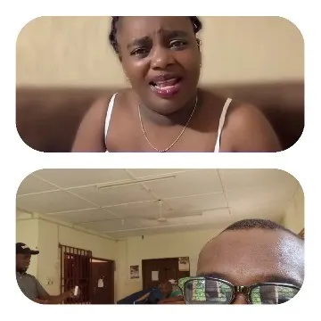 Concerned Woman and Office Setting