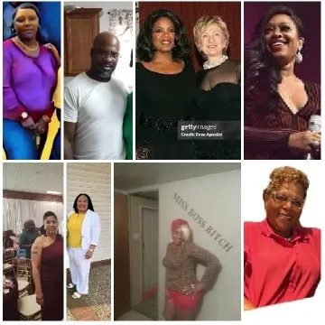Individuals Posing Indoors with Smiles