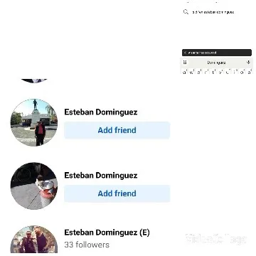 Social Media User Profiles Displayed