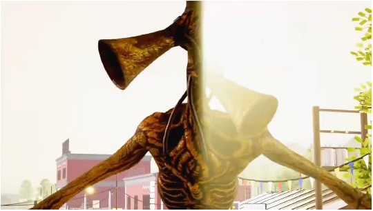 Skeletal Creature in Urban Setting