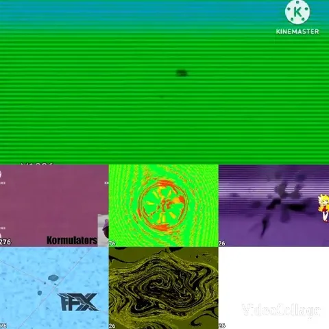 Abstract Patterns with Green Stripes