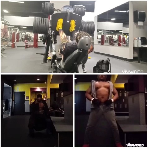 Leg Press and Weightlifting in Gym