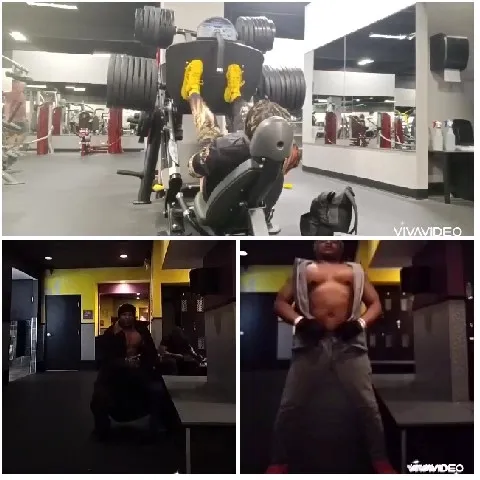 Leg Press and Weightlifting in Gym