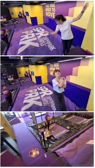 Fun at Indoor Trampoline Park