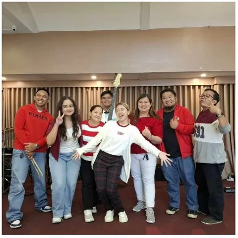 Diverse Group Posing Indoors