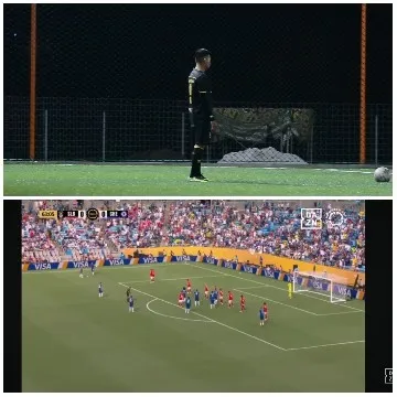 Soccer Preparation and Match Scene