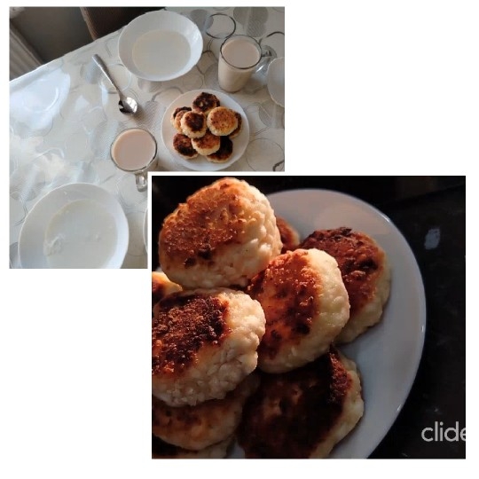 Plate of Fried Patties and Drinks