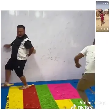 Playful Activity in Colorful Room