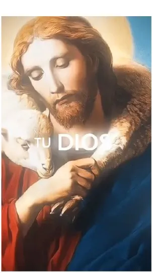 Religious Figure Holding a Lamb
