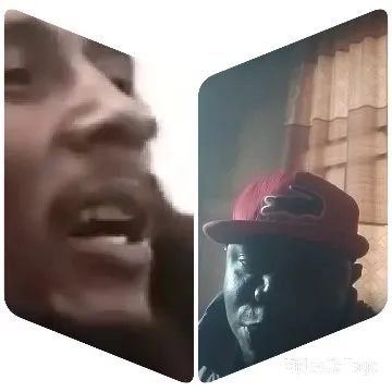 Close-Ups of Two Faces Speaking