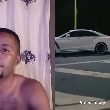 Shirtless Person And Car At Night
