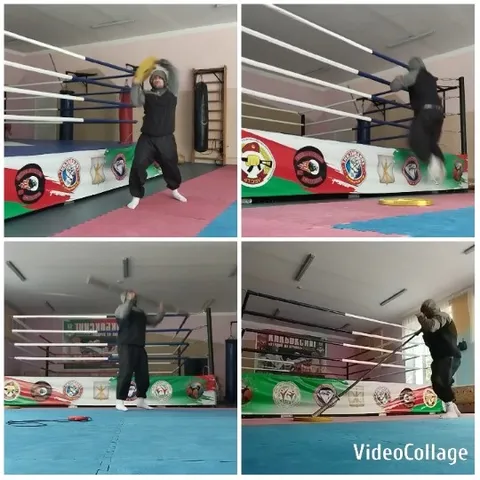 Athletic Training in Boxing Ring