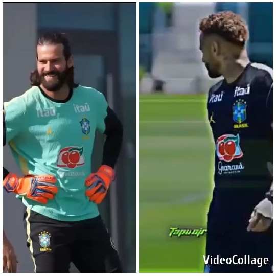 Men Training in Brazil Football Kits