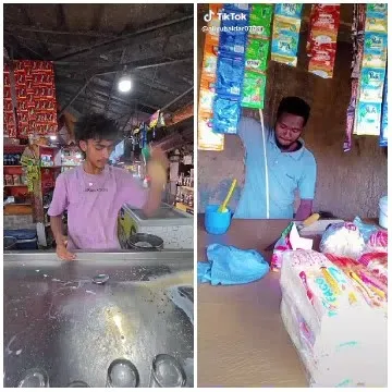 Two People in Small Shop