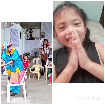 Clown Entertains Small Audience