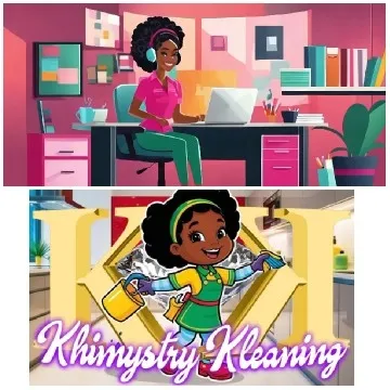 Animated Characters in Cleaning Scene