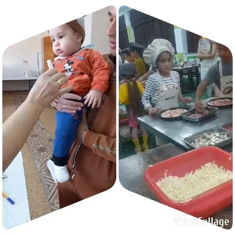Baby Interaction During Pizza Making
