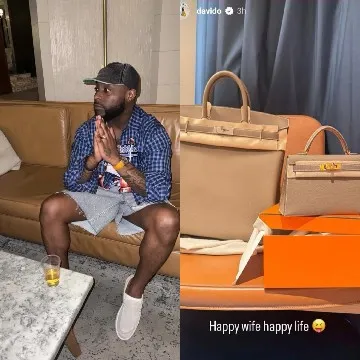 Man Relaxing with Handbags