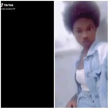 TikTok Branding and Person Posed Indoors
