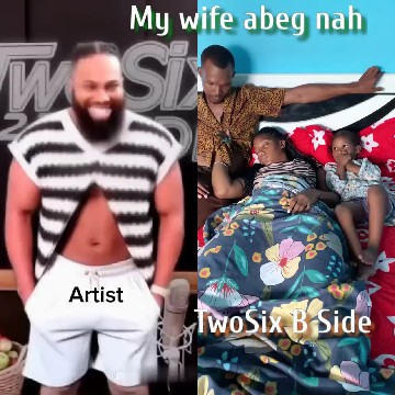 Smiling Person and Family on Bed