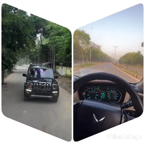Black SUV and Driving View