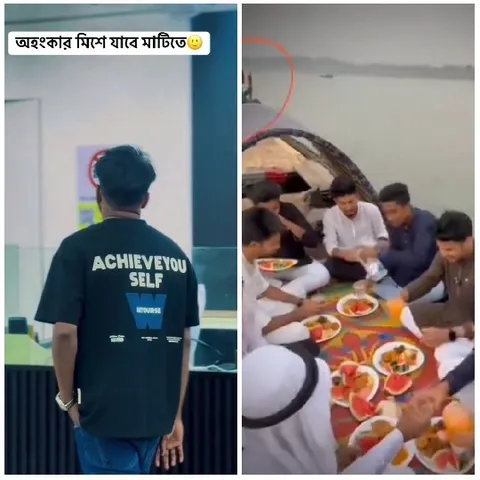 Facing Away and Enjoying a Meal