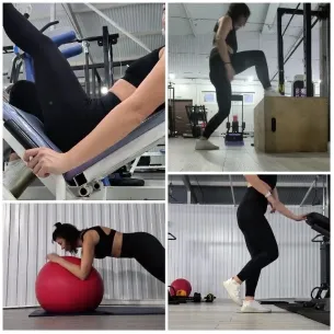 Person Exercising in a Gym Setting