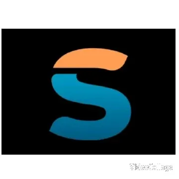 Stylized Letter S on Black Background