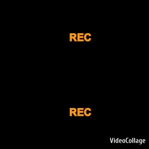 Black Screen with Orange Recording Indicator