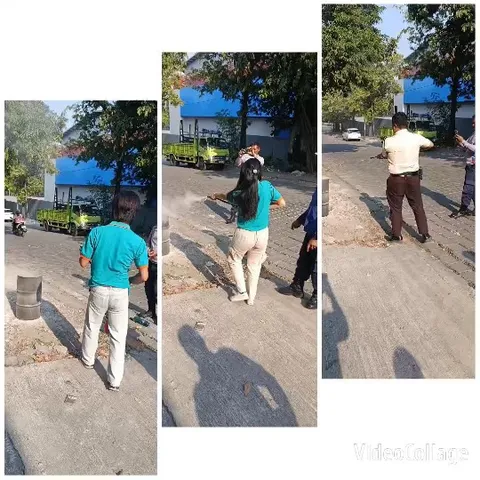 People Playing Outdoors on Paved Road